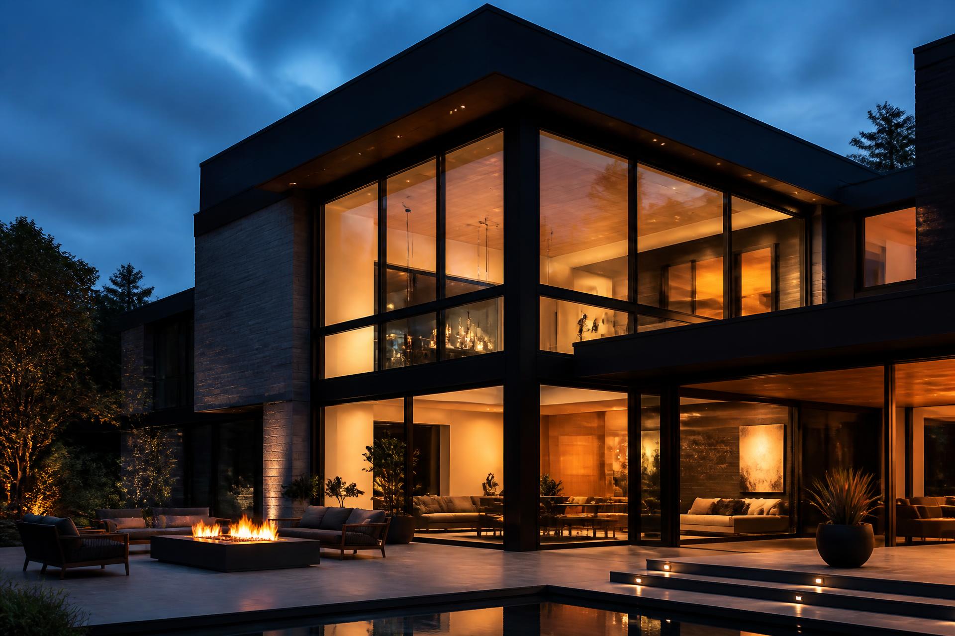 Residência moderna com esquadrias de alumínio Alumax Design